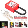 Lockout Lock 38mm, 10 Sets Lockout Tagout Padlock Security Tool