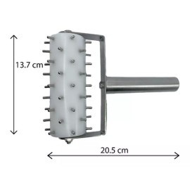 Like Shop Rodillo Grande Punteador De Masa Acero Inox P/ Pizza Puntas