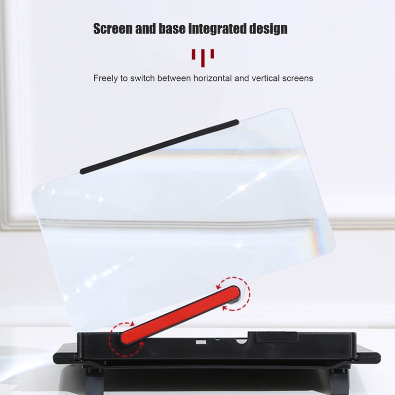 12 Inch Phone Screen Amplifier 3D HD Horizontal Vertical Screen