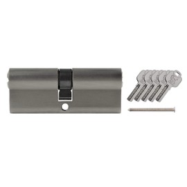 1 x Profile Cylinder 90 mm 45/45 mm + 5 Keys Cylinder Door Different Locking