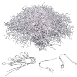 Yuren 925 Sterling Silver French Wire Earring Hooks Hooks Fish Hook Earrings, 20 Pairs, Sterling Silver