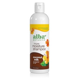 Alba Botanica More Moisture Shampoo, Coconut Milk, 12 Oz (Packaging May Vary)