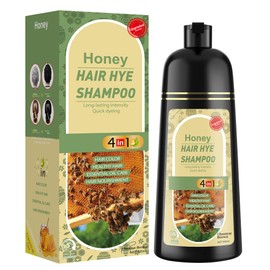 XYZCREATIVE Chestnut Brown Hair Dye Shampoo 3 in 1 for Women & Men 100% Gray Hair Coverage - Herbal Ingredients Natural Plant Hair Color - Hair Dye in Minutes 500ML