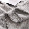 KAWAHOME Knit Blanket Lightweight Breathable Fuzzy Heather Jersey Thin Blanket