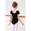 VINGT ANS Girls Short Sleeve Team Basic Leotard Ballet Dance