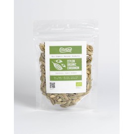 Bioura Organic Ceylon Green Cardamom 100g, 'Queen of Spices', Handpicked, Sun-Dried,Rich aroma, Unique flavour, Quality, Bio Organic Goodness