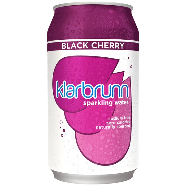Klarbrunn Sparkling Water, Black Cherry, 24 Pack