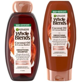 Garnier Whole Blends 코코넛 스무딩 샴푸 컨디셔너 세트 22 fl oz x 2 Garnier Whole Blends Coconut Smoothing Shampoo Conditioner Set 22 fl oz x 2