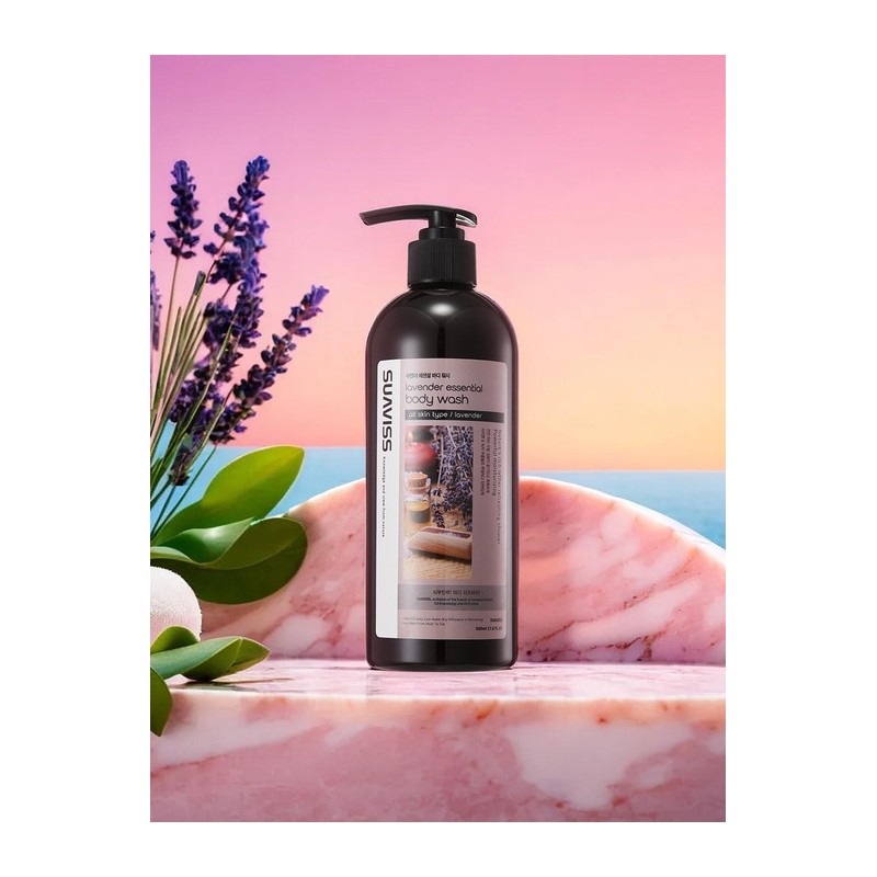 Suavis Lavender Essential Body Wash 500ml WS01AB12 / 수아비스 라벤더