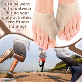 Medipaq Bunion Protectors for Women & Men - 2x Ladies (UK 3-7) Bunion Pads for Women & Men - Bunion Socks for Women & Men - Bunion Corrector Support - For Blisters & Bunion Relief