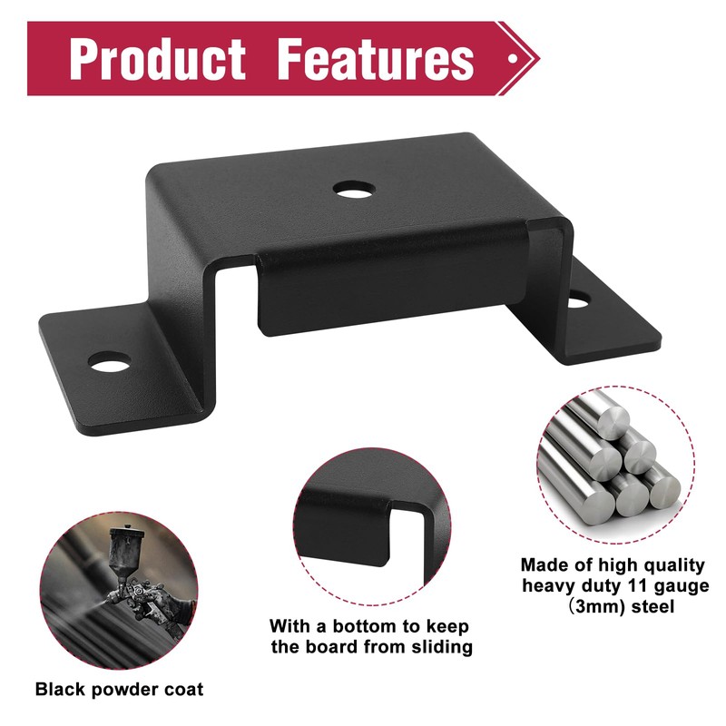 16Pcs Heavy Duty Steel Trailer Pocket Brackets for 2'' x