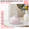 Tioncy 2 Pcs Extra Large Dusting Powder Puff and Container