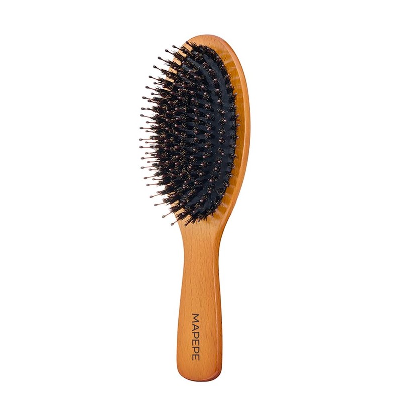 Mapepe Shiny Natural Hair Mix Brush Brown 1 Piece