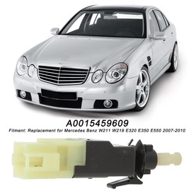Brake Light Switch, 0015456709 4-Pin Brake Light Switch ABS Plastic Replacement for W211 W219 E320 E350 E550 2007-2010