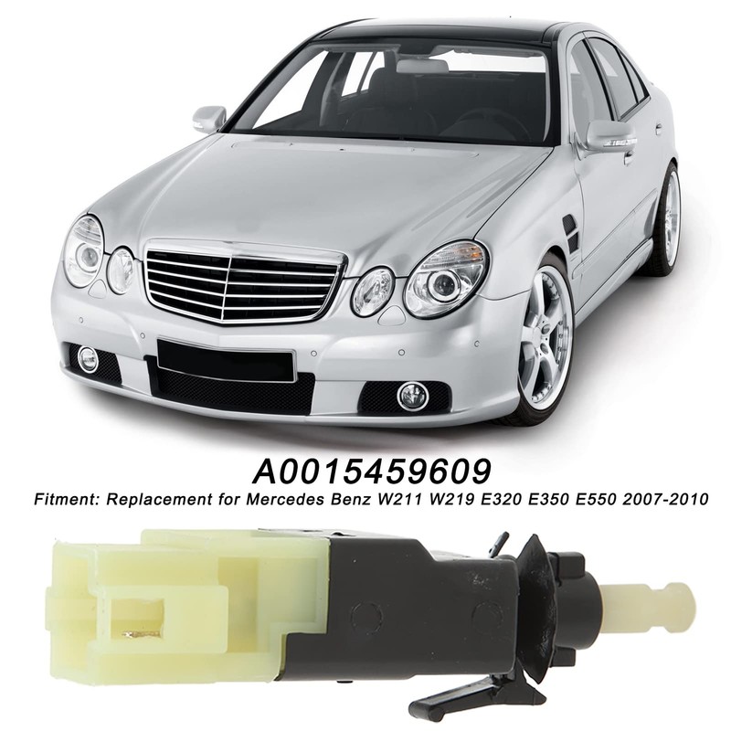 Brake Light Switch, 0015456709 4-Pin Brake Light Switch ABS Plastic