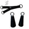 Tri-Cones with pairing strap Ergonomic Grip for Tricep Extensions, Cable