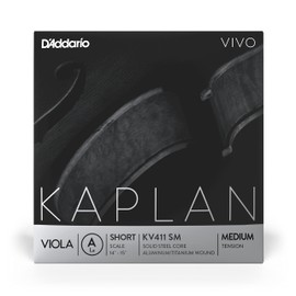D'Addario Kaplan Vivo Viola String - Single A String - KV411 SM - Viola Strings - Short Scale, Medium Tension