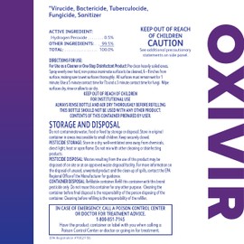 Oxivir Diversey 4277285 Tb Liquid Disinfectant Cleaner, Hospital Grade Accelerated Hydrogen Peroxide AHP, Ready-to-Use, 32-Ounce (Pack of 12 Capped Bottles + 1 Reusable Spray Nozzle)