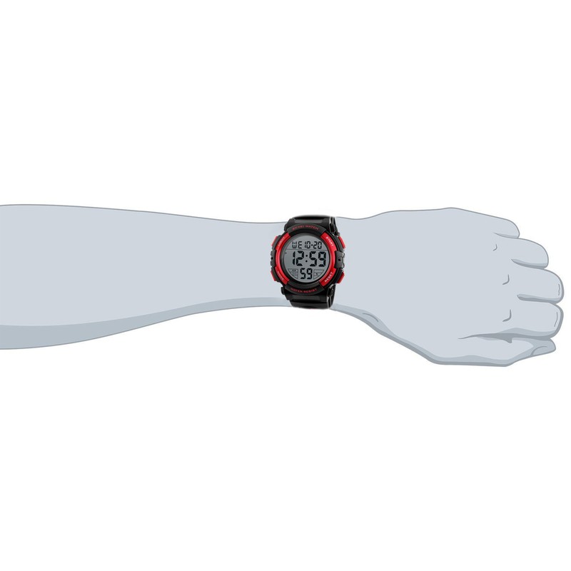 Timever Digital Wrist Watch, Men's, Waterproof, w/Stopwatch, LED, Running Watch,