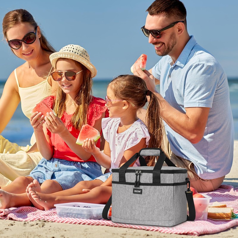 CALIYO Cool Bag, Lunch Bag, Foldable for Men and Women,