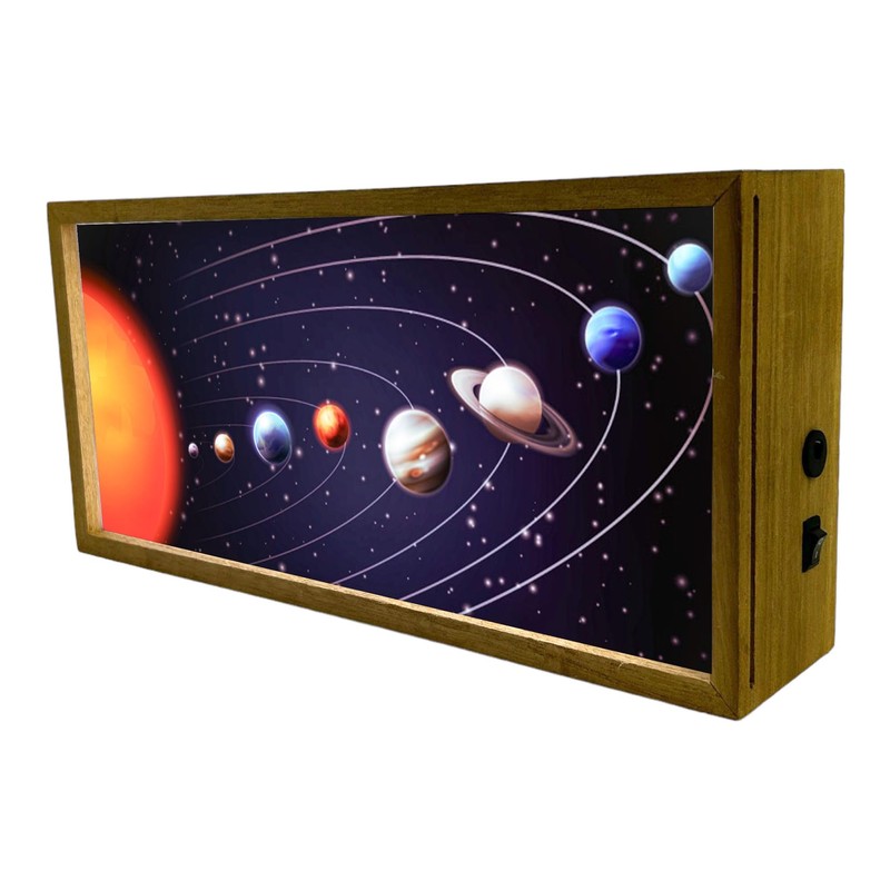 Light Box Night Light Solar System | Illuminated Light Up