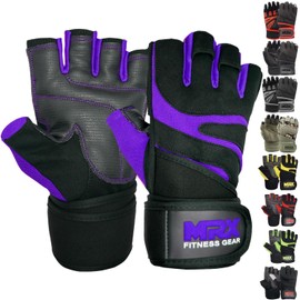 MRX Weightlifting Gloves for Men Workout Gloves Mens Wrist Support Lifting Gloves Male Gym Gloves | Workout Gym Accessories for Men Weight Lifting Fingerless Gym Exercise for Powerlifting