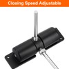 sourcing map 2 Pcs 128mm/5.04" Spring Door Closer, Aluminum Alloy