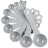 DOTINGHUX Measuring Spoons Set with Egg Separator 12-Piece,Gray