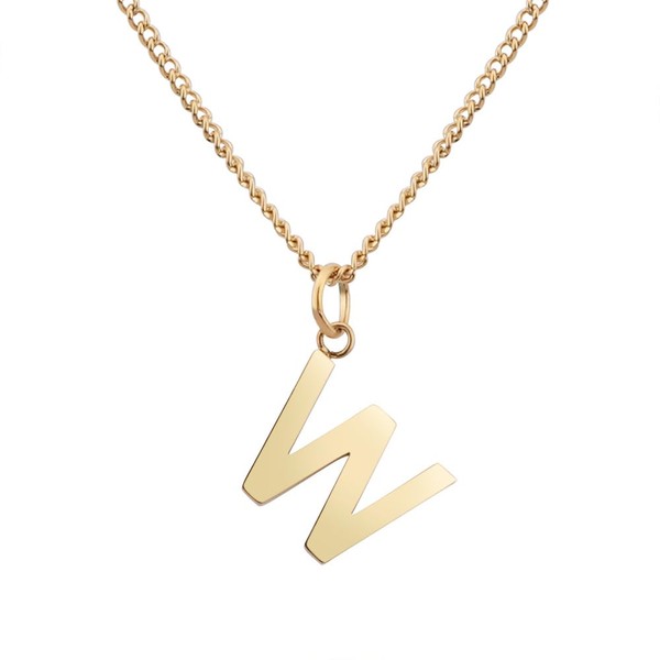 GD GOOD.designs Est. 2015 Women’s Necklace with Letters, 18 ct