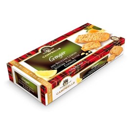 Campbells Shortbread with Ginger & Sicilian Lemon | Scottish Pure Butter Spice Cookies | Gourmet Food for Special Occasions | Delicious Soft Baked British Snacks | 4.41 Oz | (Pack of 3)