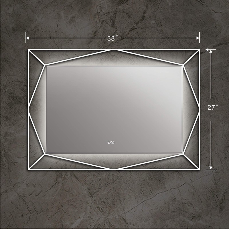 RADIANCE goods Back Lit LED Mirror 6000K Daylight White 39"