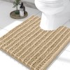 Smiry Bathroom Toilet Rugs U Shaped 24x20, Extra Soft Absorbent