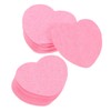 Beavorty 60pcs Heart Shaped Compressed Facial Sponges Pink Exfoliating Pads