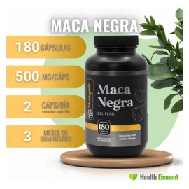Maca Negra Peruana Organica 1000 Mg Vitalidad Y Rendimiento Masculino Testosterona 180 Cápsulas Momosie Salud Masculina
