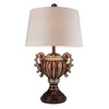 Ore International K-4296T Delicata Urn Table Lamp, Bronze Silver