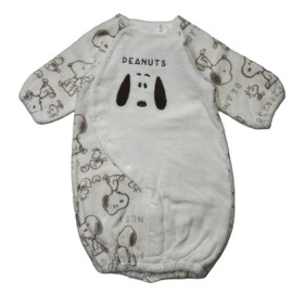 Takihyo 50-70 Newborn Snoopy Newborn Two-Way Alls Open Front Gauze Pile Dress Coveralls Baby Clothes Switchable, Switching