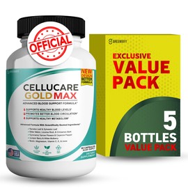 Cellucare Gold Max Pills Advanced Blood Support Formula Supplement, Blood Capsules - Maximum Strength, All Natural Formula Capsules Blood Support Reviews (5)