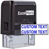 ExcelMark Custom Self-Inking Stamp - Up to 2 Lines -