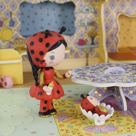 DJECO (DJ06958) Teeny, Coco & Minico, Ladybug, Toy, Girls, Doll, Pretend Play, 4 Years Old, Present, Scandinavian Style