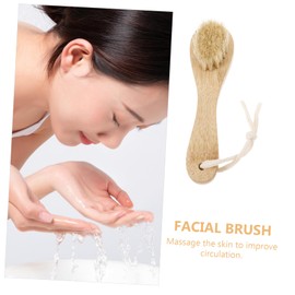 SAFIGLE Bristle Cleansing Brush Exfoliating Facial Brush Skin Cleaning Brush Face Cleaning Brush Facial Cleaning Brush Wooden