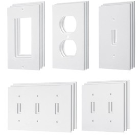 Tondiamo 28 Packs Outlet Insulation Pads Wall Plates Sealers for Electrical Save Energy Switch Plate Insulation Weatherproof Foam Switch Sealer