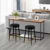 Ball & Cast Modern Metal Frame Round Bar Stools 24