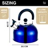 OLPRO 2 Litre Stainless Steel Whistling Kettle – Durable Blue