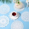 6PCS White Vintage Crochet Doilies, 6 to 7 Inch Crochet