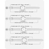 Fullmosa Axus 12 Colours Watch Strap, Leather Replacement Watch Strap