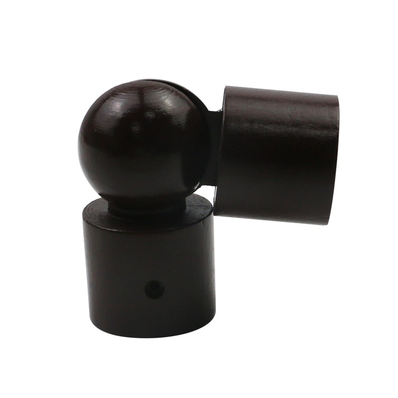 T Tulead Curtain Rods Corner Connector Wood Elbow Connector 1.1-Inch