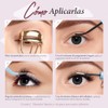 GlamMatch Clusters Lash Kit Set All-in-One con Pestañas en Racimos