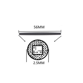 NicelyFit Replacement Temple Ear Socks for Oakley Glass Frame OX3024 OX3085 OX3144 OX5055 OX5113 OX5120 OX3133 (Black with Nose Pads)