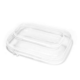 GREATLINK Clear Makeup Bag Set, Portable Travel Toiletry Bag for Women, Clear Travel Bags for Toiletries, PVC Clear Hard Shell Zipper Case for Airport Airline Compliant, 2 Pack