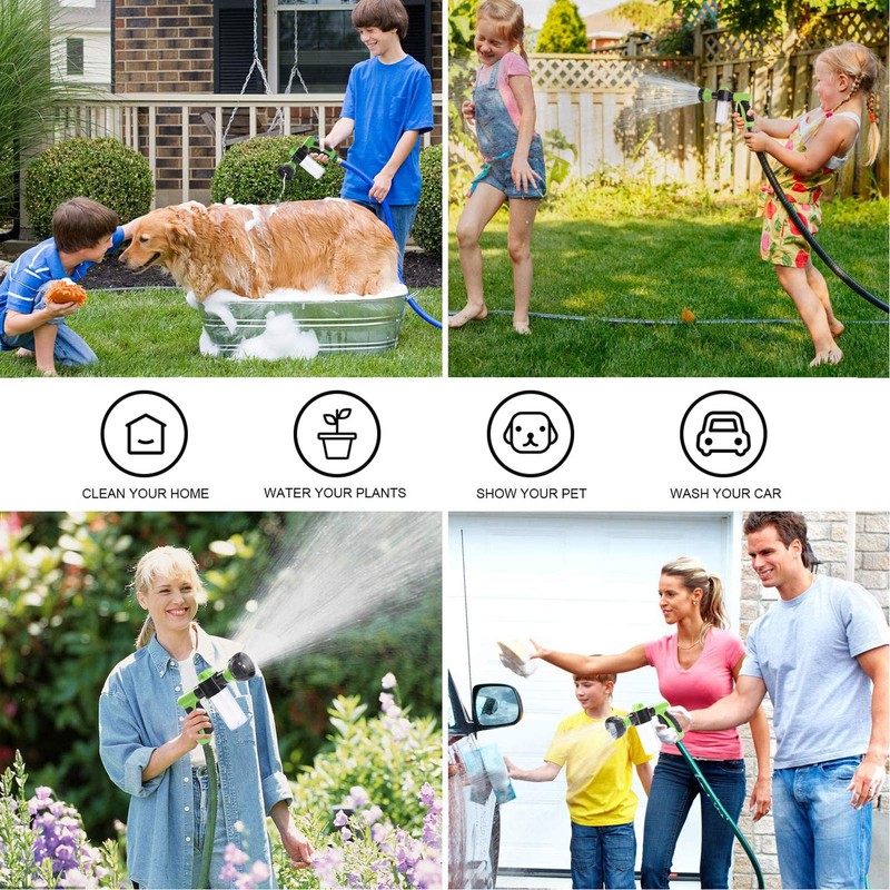 Dog Wash Hose Attachment Ergonomic Pet Wash Hose Spray Nozzle
